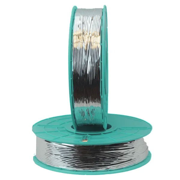 20-4000 Silver Spooled Decorative Twist Tie Ribbons 